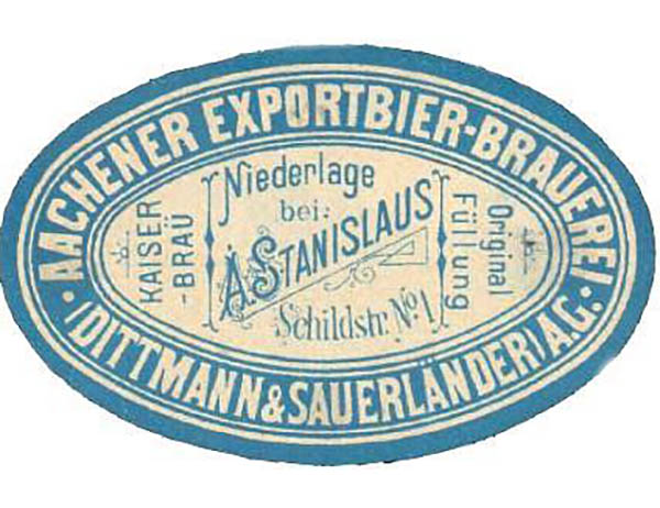 Aachener Export Bier etiket Stanislaus